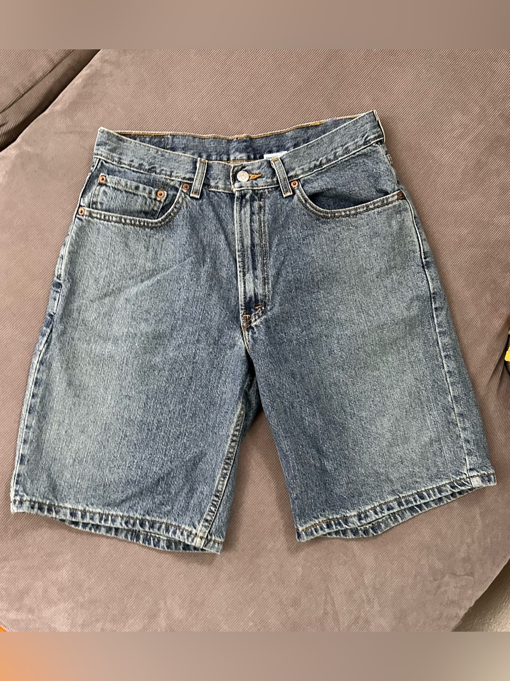 VTG Y2K Levi's 550 Relaxed Fit Shorts 32 Blue Denim Jeans Medium Wash Classic